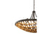 Ventura 8-Light Pendant in Matte Black and Gold